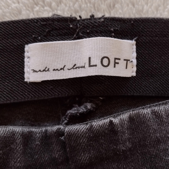 Loft Black "Modern Skinny" Ankle Pants Sz 6/28 - Picture 8 of 9